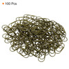 MECCANIXITY Paper Clip HeartShaped Cute Decorative Fun Clips Bookmarks 08 Inch Bronze Tone for Organize Office Home Pack
