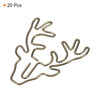 MECCANIXITY Paper Clip Deer AnimalShaped Cute Decorative Fun Clips Bookmarks 19 Inch Bronze Tone for Organize Office Hom