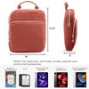 Book Sleeve with Zipper Book PouchQuilted Book Carrier Book Covers for Book LoversMultiPocket Book Protector Case for Ha