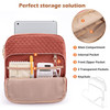 Book Sleeve with Zipper Book PouchQuilted Book Carrier Book Covers for Book LoversMultiPocket Book Protector Case for Ha