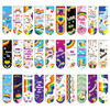 MWOOT 30 Pieces LGBTQ Pride Theme Magnetic Bookmarks Gay Rainbow Magnet Page Markers Inspirational Words Book Clips for