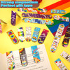 MWOOT 30 Pieces LGBTQ Pride Theme Magnetic Bookmarks Gay Rainbow Magnet Page Markers Inspirational Words Book Clips for