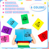AmazingSpark 6 Pcs Stretchable Book Cover Reusable Protector for Hardcover Textbooks up to 9 x 11 Inspirational Colored