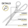 25 White Ceremonial Scissors Giant Ribbon Cutting Scissors for Grand Opening Large Shears for Ceremony Supplies Big 25 I
