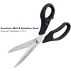 LIVINGO 105 Bent Fabric Scissors Stainless Steel Heavy Duty Sharp Sewing Shears for Tailor Sewing Crafting Cutting Cloth