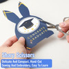 2PCS 5 Small Sewing Scissors Stainless Steel Sharp Crochet Scissor with Protective Cover Tiny Scissors All Purpose for E