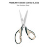 LIVINGO 3 Pack Office Scissors All Purpose Titanium Coated Blades Ergonomic Colorful Handles Sharp Heavy Duty Shears for