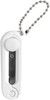 White Folding Scissors Safe Portable Travel Scissors Foldable Telescopic Cutter Pocket Mini Scissor with Keychain for Cu