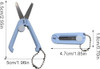 4Pcs Pink Folding Scissors Safe Portable Travel Foldable Telescopic Cutter Pocket Mini Scissor with Keychain for Cutting
