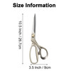 HAGBOU Fabric Scissors 105 Heavy Duty Tailor Scissors Classic Style Champagne Golden Stainless Steel