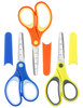GAUENEEN 3 Pcs Kids Scissors Right Left Handed Use Safety Toddler Scissors with Cover for Craft Classroom 571 Inches