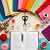 White Folding Scissors Safe Portable Travel Scissors Foldable Telescopic Cutter Pocket Mini Scissor with Keychain Craft