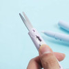 Purple Mini Pen Style ShearsFolding Student Portable Scissor with CoverCeramic Pencutter Stainless Steel Shears Office C