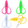AOZUO 4 Pack Mini Scissors Set Small Travel Scissors with Cover Tiny Needlepoint Scissor Super Portable Colorful Crochet
