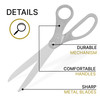 Silver Grand Opening Ribbon Cutting Kit Gigantic Scissors for Tape Cutting 25 Inch Giant Scissors For Ribbon Trimming wi