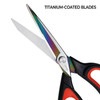 LIVINGO Left Handed Fabric Scissors 95 inch Sharp Titanium Coated Stainless Steel Sewing Shears for Crafting Office Dres