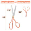 Mr Pen Fabric Scissors Embroidery Scissors Set 85 and 35 Stainless Steel Rose Gold Heavy Duty Fabric Shears