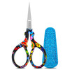 Crochet Scissors Embroidery Scissors Sewing Sharp Crafting Threading With Leather Cover Stainless Steel Vintage Craft Sm