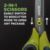 Scotch NonStick Unboxing Scissors DualFunction Scissors and Boxcutter 8inch