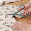 Asdirne Teflon Coating Scissors Stainless Steel Blades Soft Grip Handle Suitable for HouseholdsOffices and Schools All P