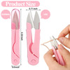 Mudder 24 Pcs U Shape Sewing Scissors with Protective Safety Cover Mini Snippers Shears Small Trimming Nipper Clipper fo