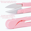 Mudder 24 Pcs U Shape Sewing Scissors with Protective Safety Cover Mini Snippers Shears Small Trimming Nipper Clipper fo
