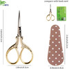 BIHRTC 36Inch Vintage Crochet Scissors Small Embroidery Scissors with Stainless Steel Sharp Pointed Blades Ideal for Sew
