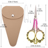 HITOPTY Sewing Embroidery Scissors Sharp Tip Crochet Scissor with Cover for Craft Artwork Needlepoint Cross Stitch Threa