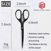 Seki Japan Japanese Multipurpose Scissors 73 inch Fluorine Coating Stainless Steel Blade Office Shears for Cutting Paper