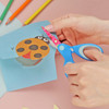 Vutyvve Left Handed Floral Kid Scissors Blunt Tip Safety Childrens Craft Scissors Stainless Steel Blades Soft Grips for