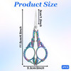 2 Pcs Embroidery Scissors Vintage Small Crochet Embroidery Thread Scissors with Comfortable Handles for Craft Artwork Se