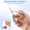 2 Pcs Embroidery Scissors Vintage Small Crochet Embroidery Thread Scissors with Comfortable Handles for Craft Artwork Se