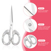 Koqye 63Inch Rhinestone Scissors Stainless Steel Cute Scissors for Office Home Crafting Decorative Bling Handle Paper Cu