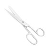 Yutoner Silver Office Scissors Heavy Duty Sewing Tailor Fabric Sewing Paper Cutting Shears Stainless Steel Cutter Leathe