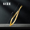 Hicarer 47 Inch Curved Stainless Steel Squeeze Scissors Grooming Trimming Scissors Eyebrow Embroidery Sewing Thread Snip