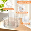 Kryslanix Rotating Pencil Holder for Desk5 Slots 360 Spinning Acrylic Pen HolderMarker Holder Crayon Organizer Pen Organ