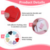 Larrel 8 Pack Pen Loop Holder for Notebook Self Adhesive Heartshaped Pen Holder for Journal Cute Colorful Planner Pens H