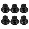 BTSKY 6 Pack Black Plating Pen Holder Clips Self Adhesive Pen Pencil Holder Pen Clip Holder with Adjustable Spring Loop