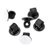 BTSKY 6 Pack Black Plating Pen Holder Clips Self Adhesive Pen Pencil Holder Pen Clip Holder with Adjustable Spring Loop