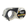 Duck Max Strength Clear Packing Tape with Refillable Dispenser 2 Rolls of Maximum Strength Heavy Duty Packaging Tape for