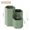 Saikvi Pencil Organizer Pen Holder for Desk Pens Cup Small Desk Organizer Cute Pen Holder for OfficeSchool and Home Gree