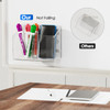 MaxGear Magnetic Dry Erase Marker Holder 2 Compartments Clear Acrylic Pen Marker Organizer with Strong Magnet for Whiteb