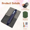 Aeaocvo 10 Pcs Pen Holder for Notebook PU Leather Adjustable Book Strap Notebook Pen Holder for Planners Binders and Boo