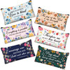 Zonon 6 Pcs Bible Verse Makeup Bags Bulk Pencil Pouch for Women Inspirational Christian Thanksgiving Christmas Gift for