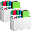 Banafich 2 Pcs Magnetic Dry Erase Marker Holder for Whiteboard Plastic Magnetic Pen Holder for Refrigerator Fridge Magne