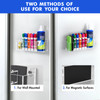 Banafich Magnetic Dry Erase Marker Holder for Whiteboard Wall Mount Pen Holder for Refrigerator Clear Pencil Holder for