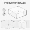 HBlife Office Desk Organizer Set of 3 with Pen Pencil Holder Paperclip Storage and Sticky Note Holder Clear Acrylic Desk
