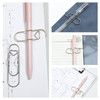 Tyqour 15PCS Pen Holder Clip for Notebooks Metal Pen Clips for Notebook Books Journals and Planners School Office Suppli