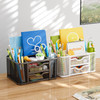 Marbrasse Mesh Desk Organizer Pen Organizer with 2 Drawer MultiFunctional Pencil Holder Desk Organizers and Accessories