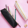 cobee Leather Pen Pencil Case 2 Pieces Cute Pencil Pouch Small Pen Bag Aesthetic Stationery Bag Lovely Zipper Pouch Port